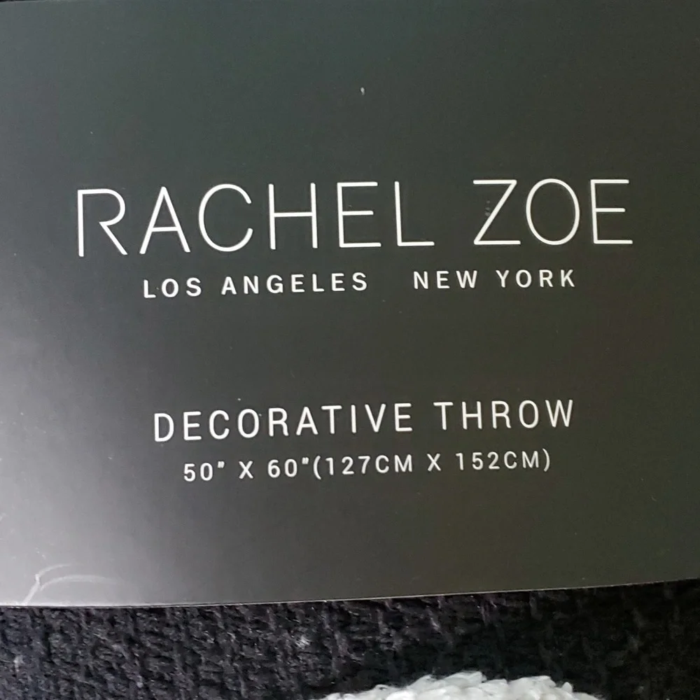 Rachel Zoe Yarn Ghost Throw Blanket - Picture 5 of 8